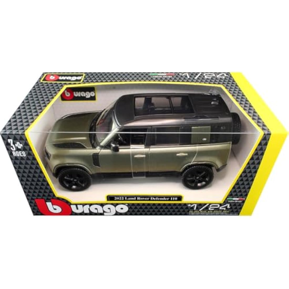 Bburago Land Rover Defender – 1:24 Scale Die-Cast Model SUV, Green