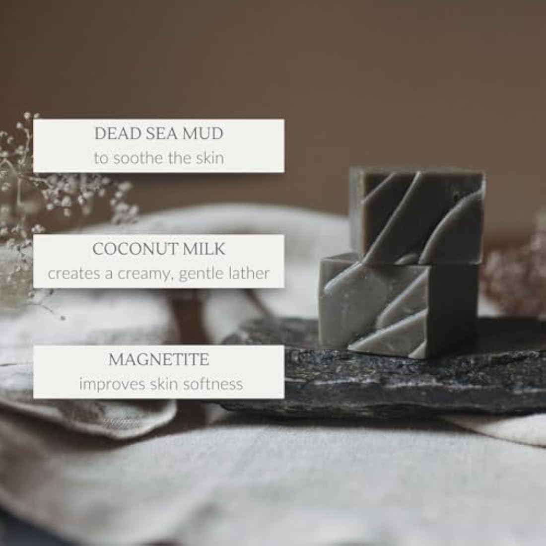 Osmia Organics Black Clay Facial Soap – Organic Natural Cleanser