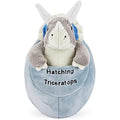 Zappi Co Triceratop Hatching Dinosaur Plush - 20cm Soft Stuffed Animal