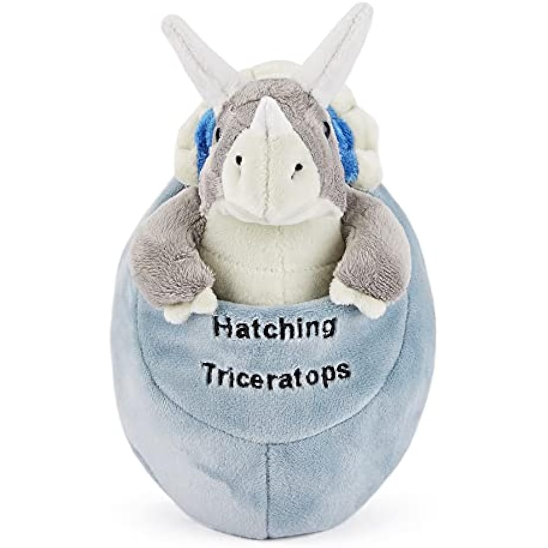 Zappi Co Triceratop Hatching Dinosaur Plush - 20cm Soft Stuffed Animal