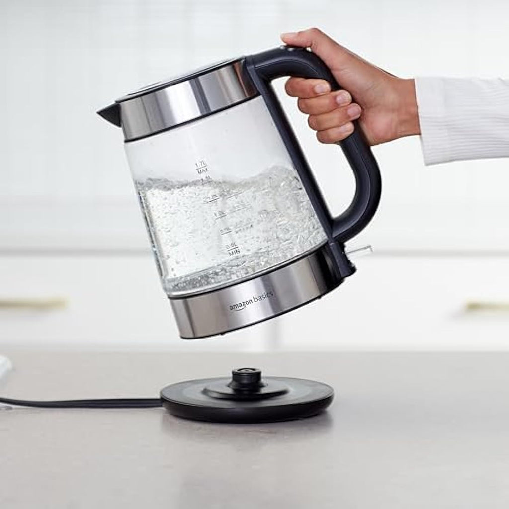 Electric Glass Kettle – 1.7L Fast Boiling Cordless Tea Pot