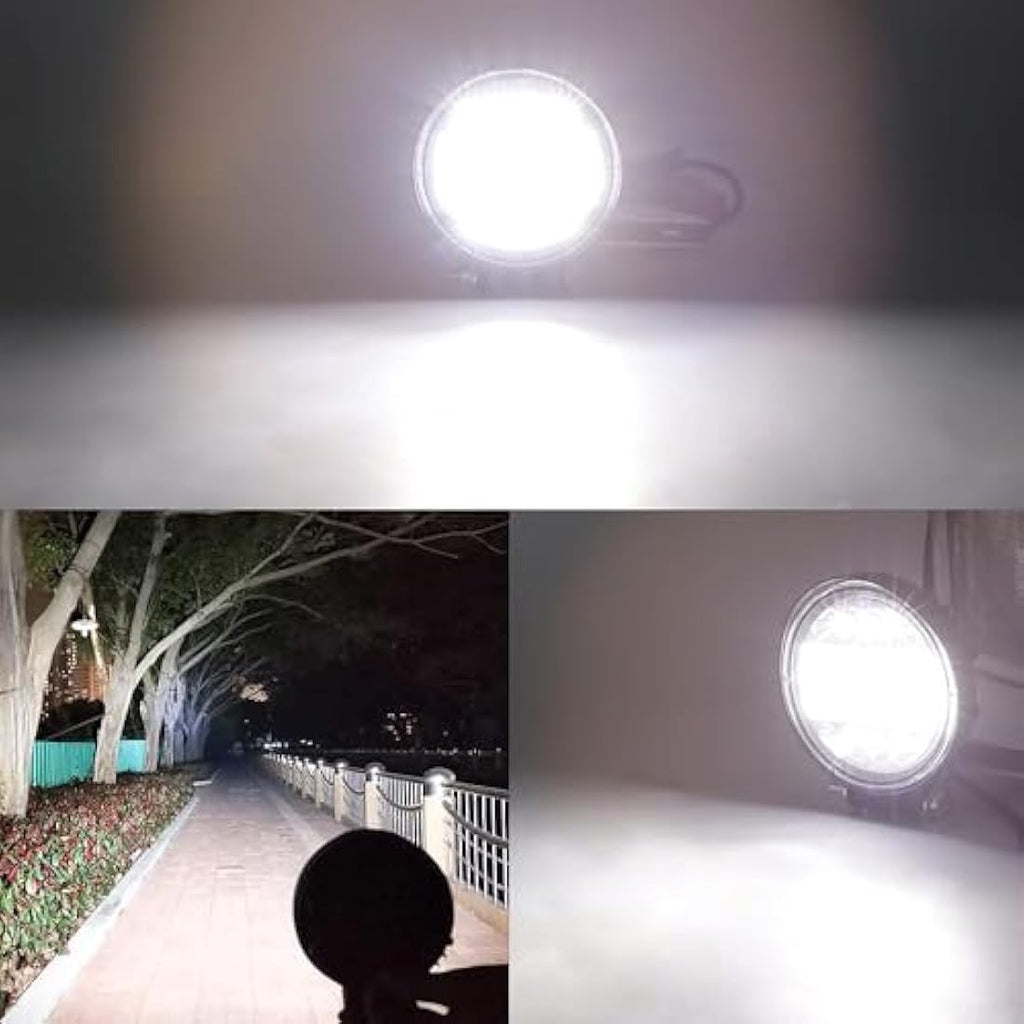 72W LED Work Lights – 2PCS Spot Flood Combo Off Road Fog Lights