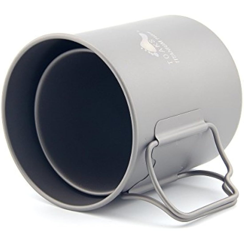 TOAKS Ultralight Titanium Cup – Portable Camping Mug with Mesh Bag