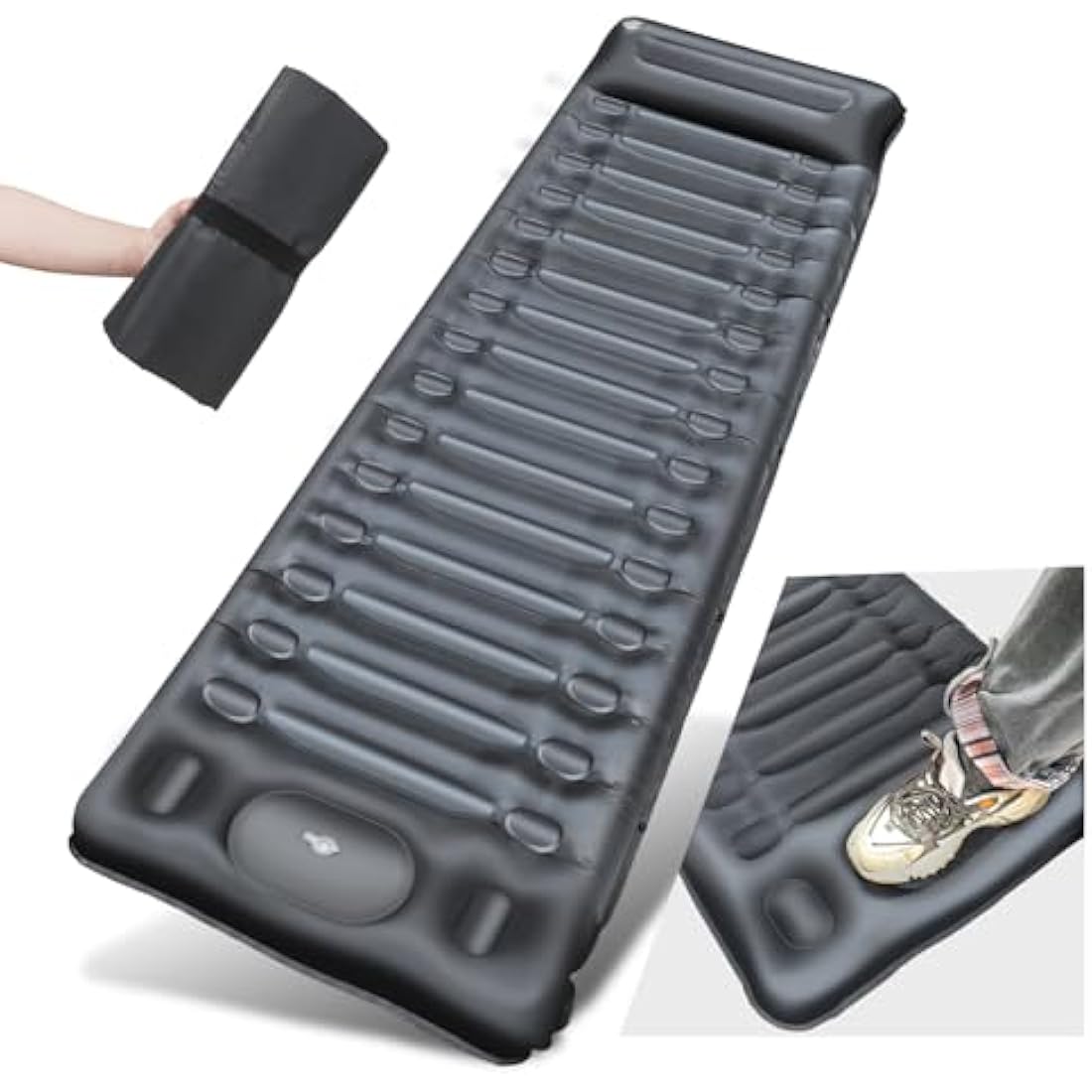 BLUEVER 14cm Self-Inflating Camping Mattress | Waterproof Sleeping Pad