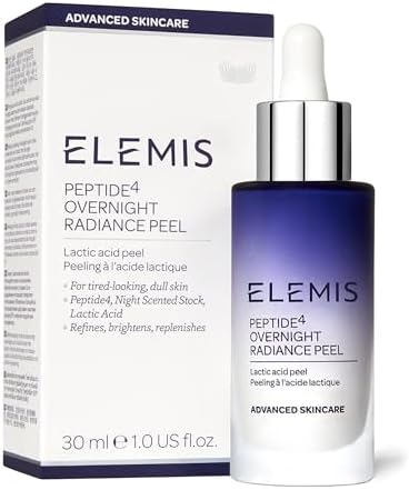 ELEMIS Peptide4 Overnight Radiance Peel – Lactic Acid Exfoliator, 30ml