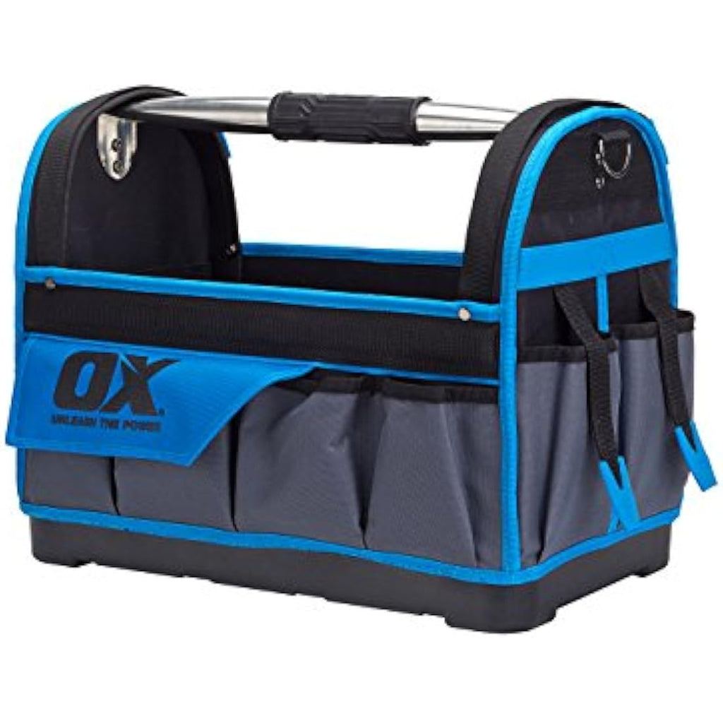 OX Pro 18" Open Tool Tote – Heavy-Duty Professional Construction Bag