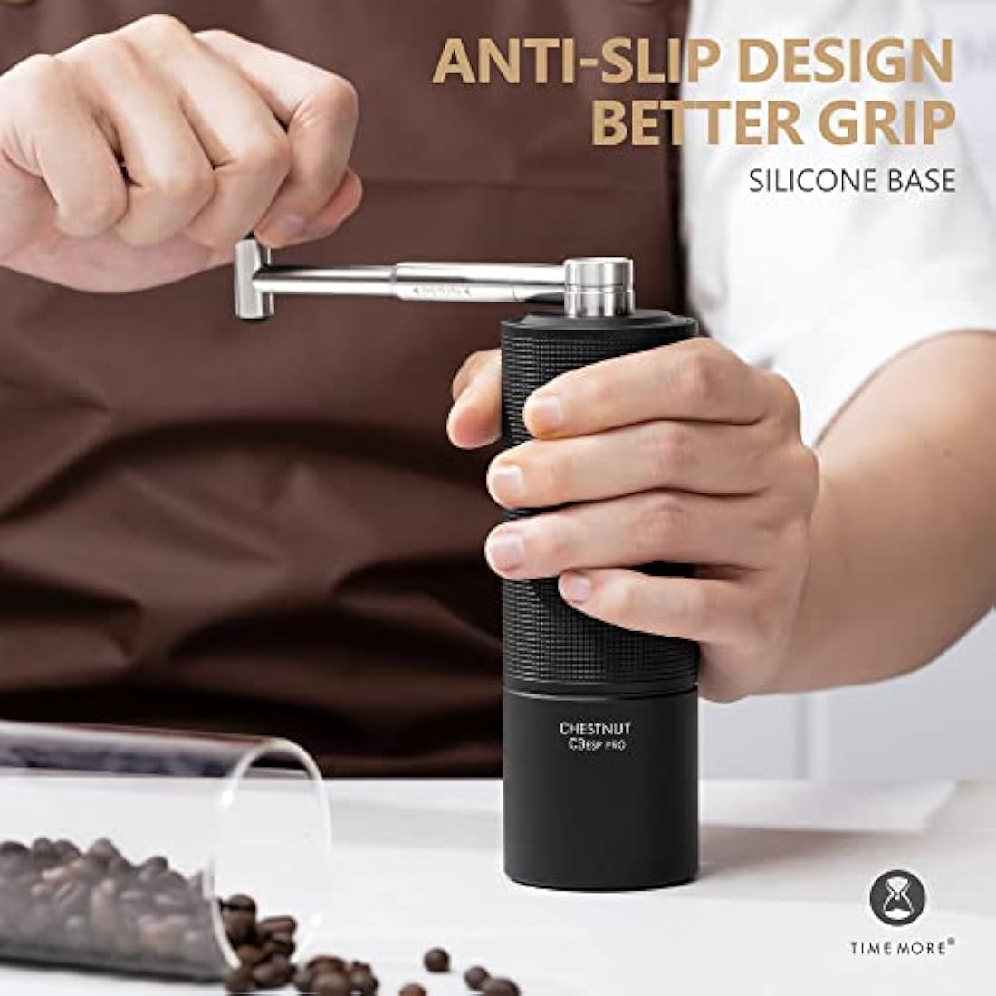 TIMEMORE Chestnut C3 ESP PRO Manual Coffee Grinder | All-Metal Body