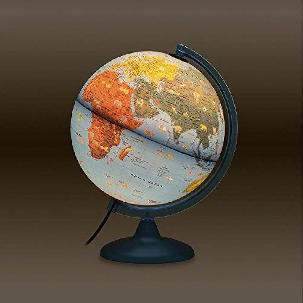 Tecnodidattica Arca Globe – 25 cm Illuminated Educational Desktop Globe
