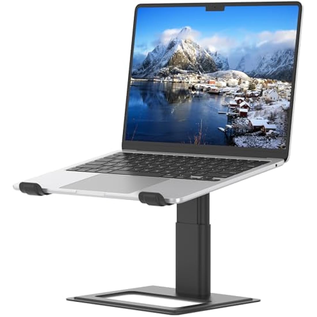 Soundance Adjustable Laptop Stand – Ergonomic Aluminum Riser, Black