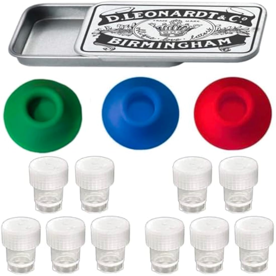 Jolof Store Calligraphy Inkwell Set – Dinky Dip Jars and Nib Storage Tin
