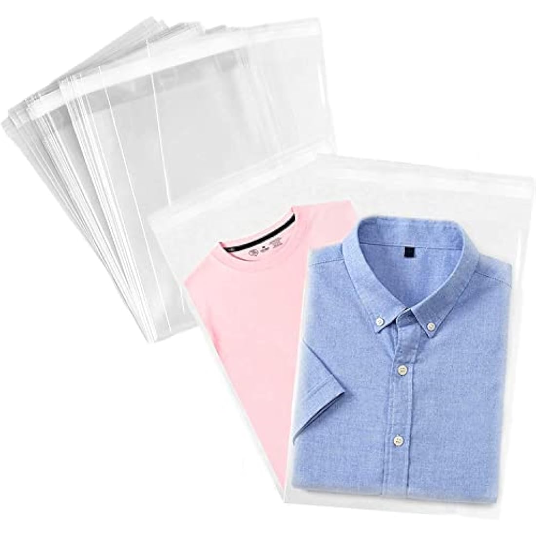 Sabco 100 Clear Cello Bags – 10x14" Food Safe Self Seal Display Bags