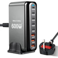 Jolof Store 600W 8-Port USB C GaN Fast Charger Station for Laptop & MacBook