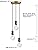 Jolof Store Industrial 3-Way Cluster Pendant Light | Antique Aluminum