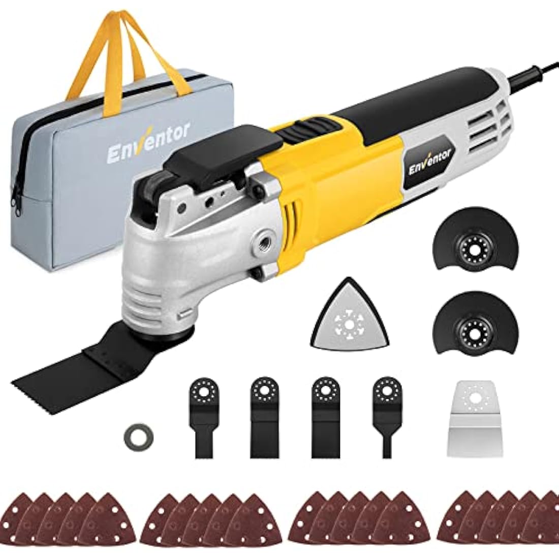 Enventor 300W Oscillating Multi Tool | 6 Variable Speeds with 28 Accessories