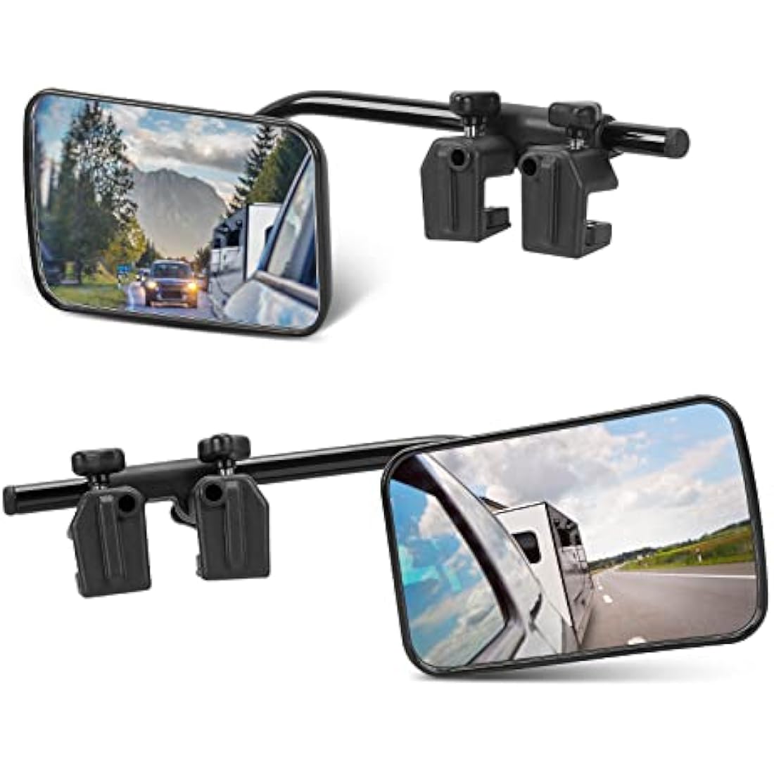 SUPAREE Universal Caravan Towing Mirrors | Clip-On Wing Mirror Extensions