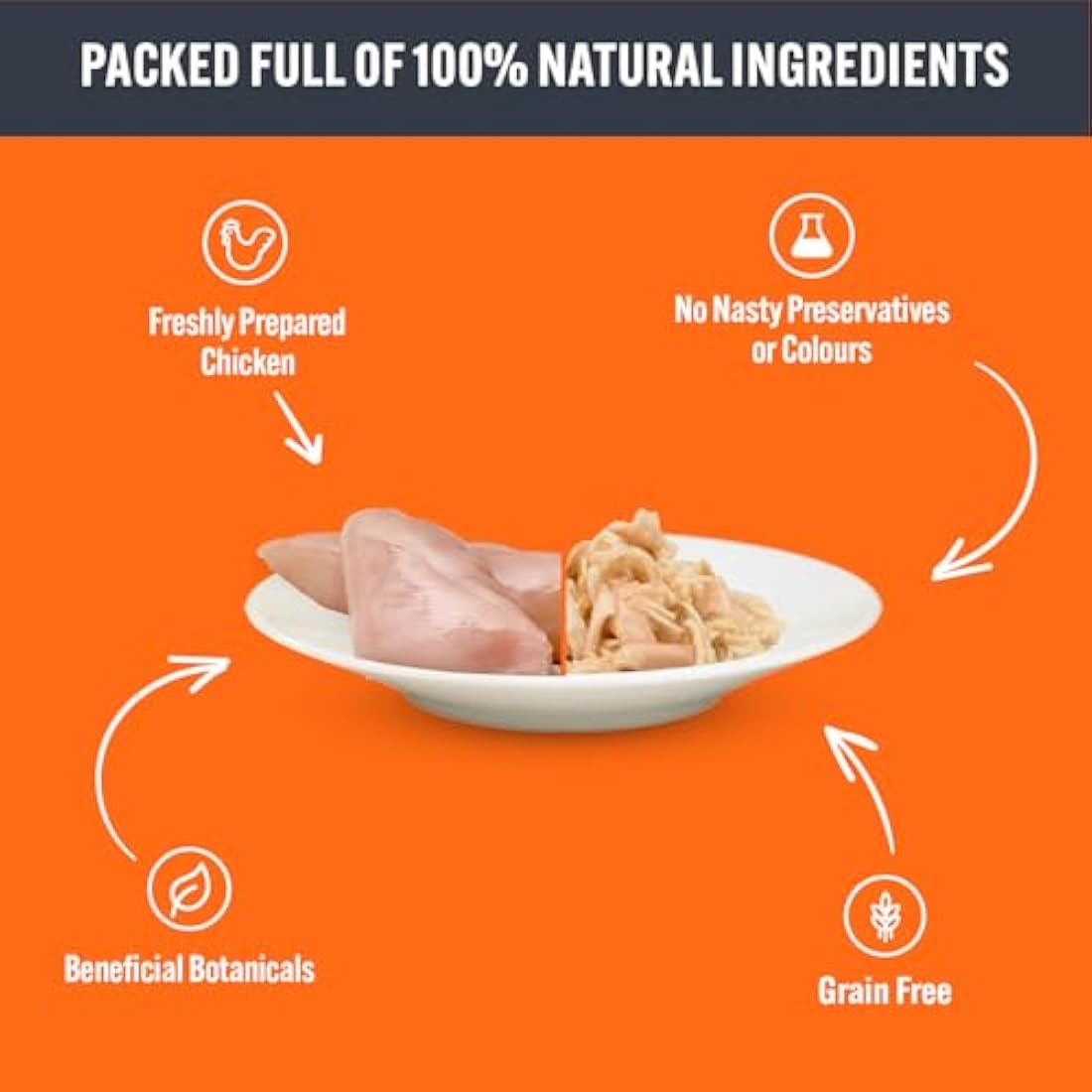 HiLife Grain Free Wet Cat Food – Mixed Chicken Recipes, 48 x 70g