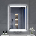 S'bagno Bluetooth LED Bathroom Mirror | Dimmable Defogging Tempered Glass