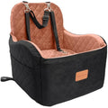 Lealchum Dog Booster Car Seat | Elevated Memory Foam Pet Bed for S/M Dogs
