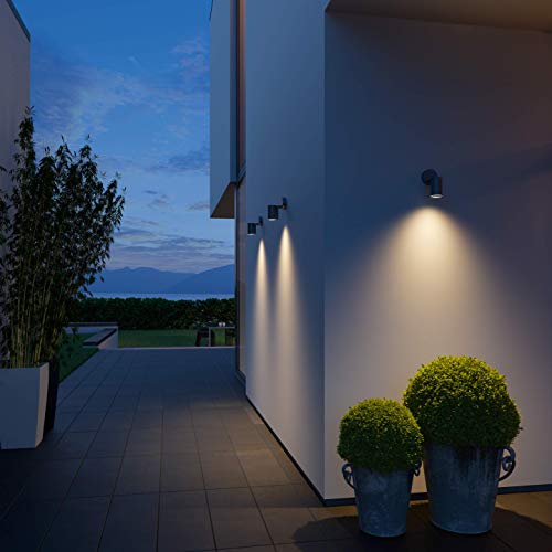 Steinel Spot ONE LED Outdoor Spotlight – Anthracite Aluminium Wall Light