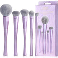 Jessup 5pcs Face Makeup Brush Set | Vegan Synthetic Purple T514