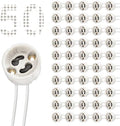 DiCUNO GU10 Lamp Holder – Ceramic Base Heat-Resistant Connector, 50-Pack