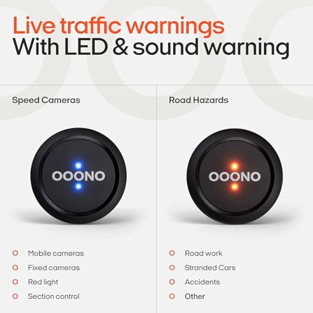 OOONO CO-Driver NO1 – Real-Time Speed Camera Detector & Hazard Alert