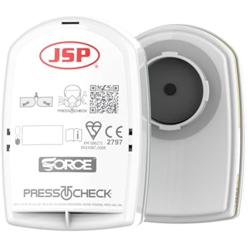 JSP PressToCheck ABEK1 P3 Respirator Filters - Set of 2 (BMN750-000-600)
