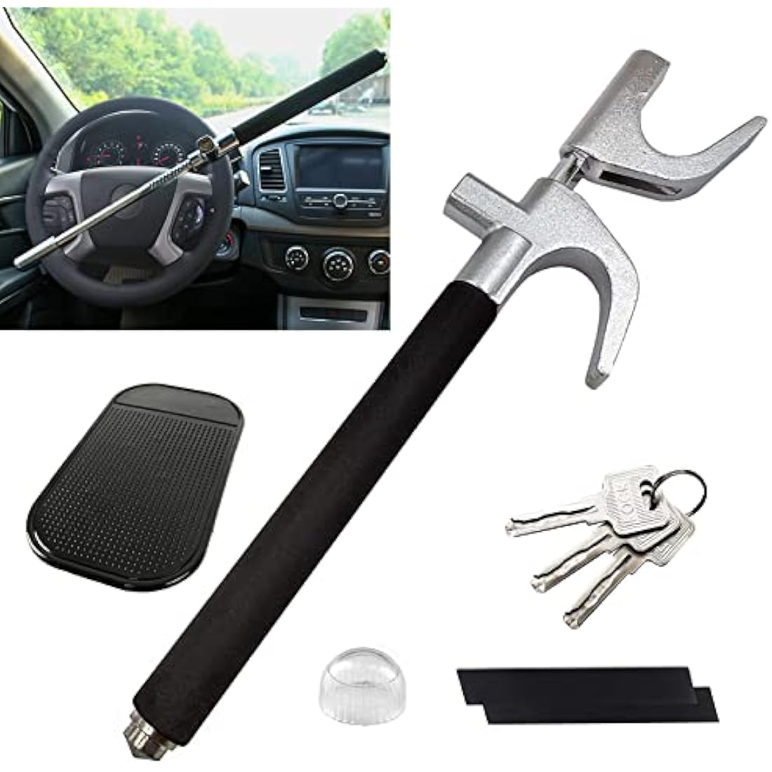 Steering Wheel Lock – Universal Heavy Duty Anti-Theft Device