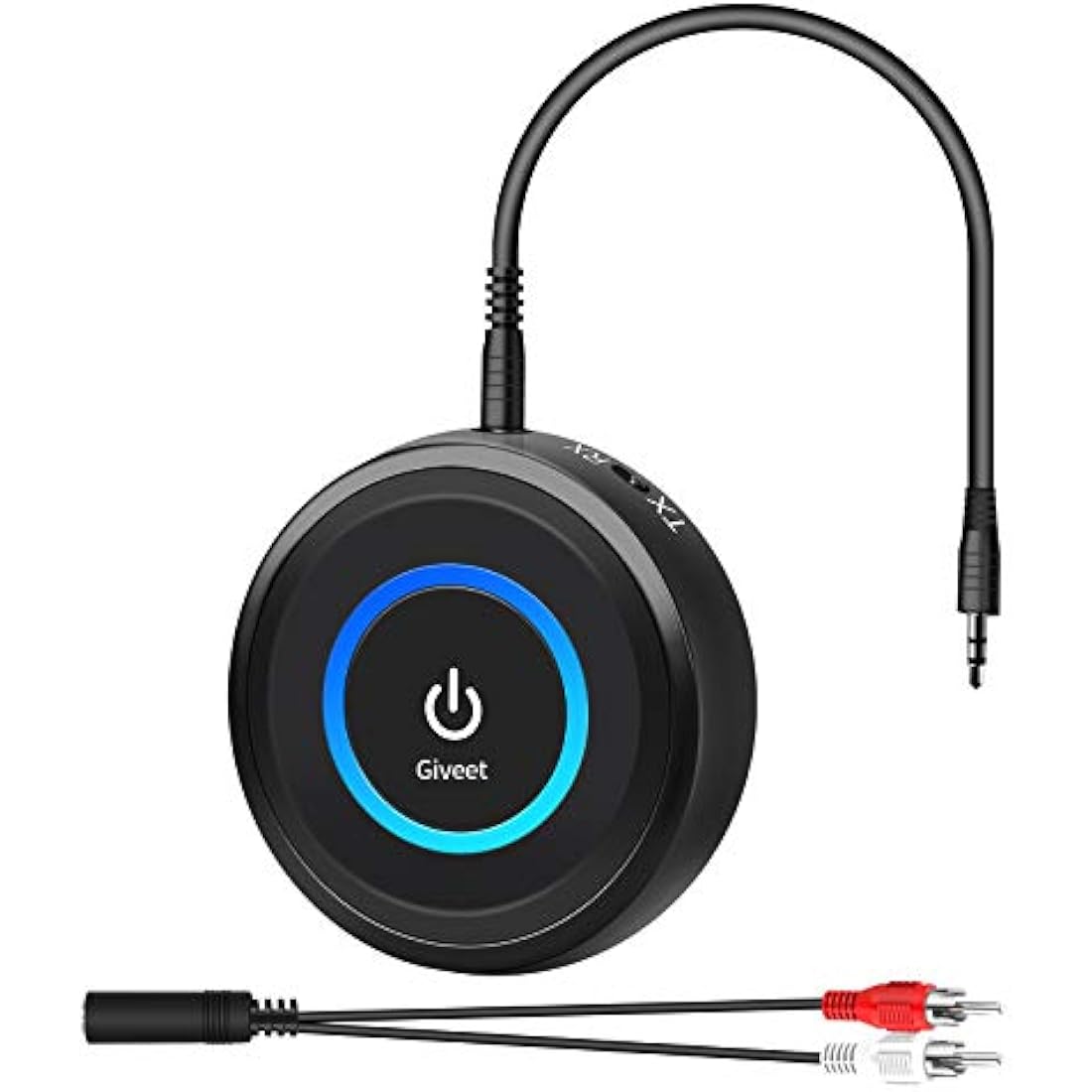 Giveet Bluetooth 5.3 Transmitter Receiver | Low Latency 2-in-1 Audio Adapter