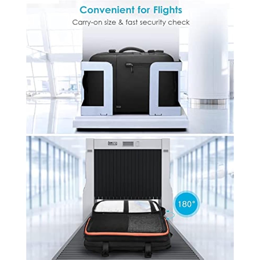 HOMIEE Expandable Travel Backpack | 40L Flight Approved Cabin Bag Black