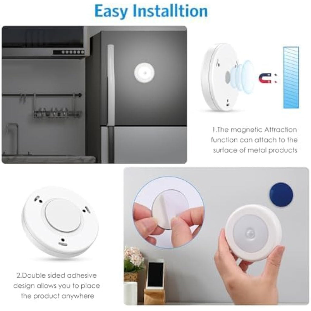 AMIR Motion Sensor Night Light – 3 Pack Battery Powered LED Closet Lights