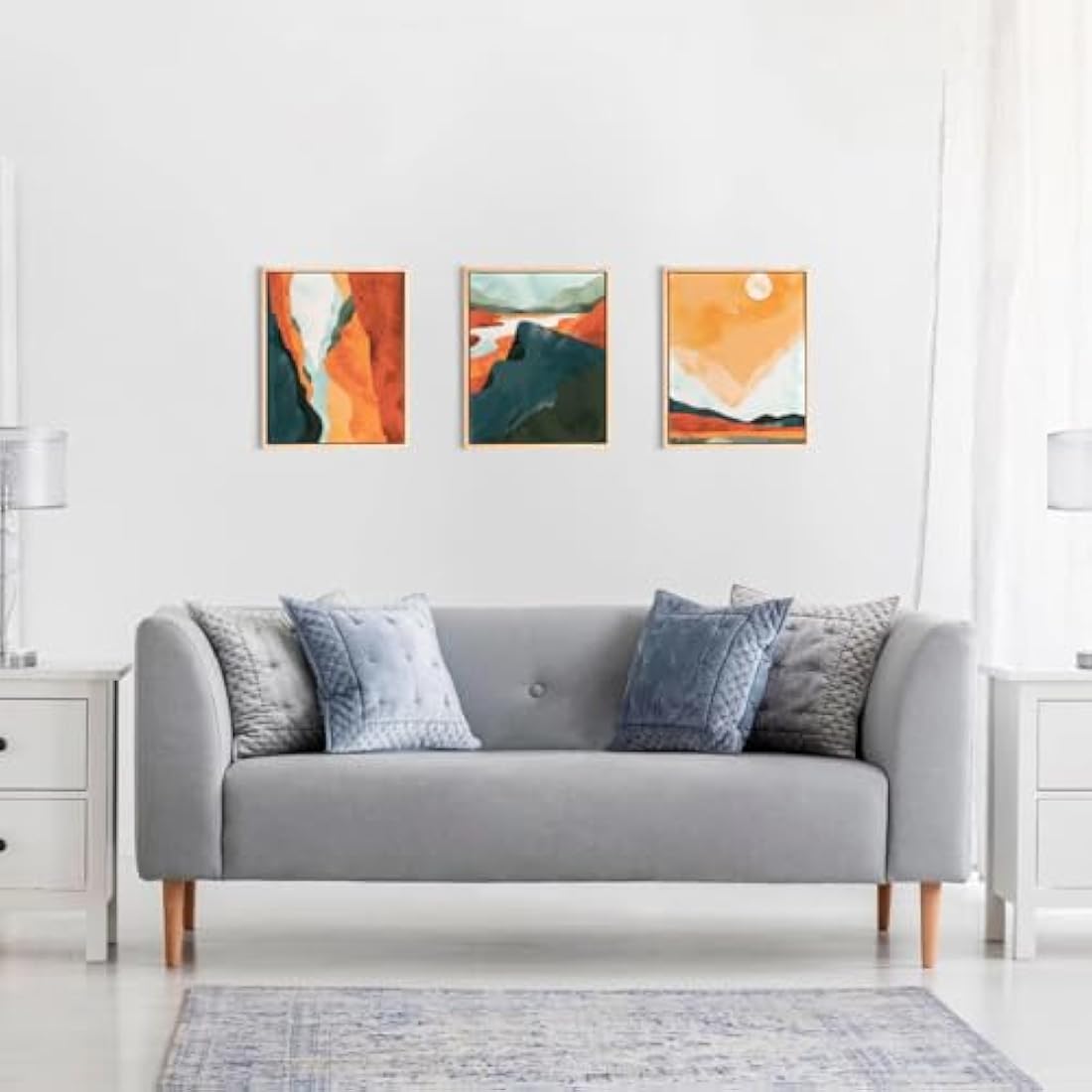 Jolof Store Stretched Linen Canvas with Pinewood Frame - 24x30cm (2 Pack)