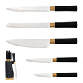 Blackmoor Orb 5 Piece Knife Set | Stainless Steel with Wood Effect