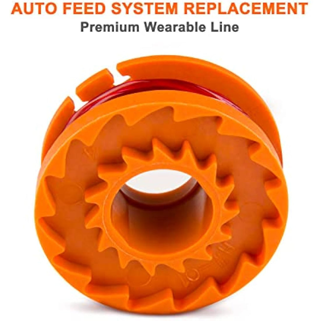 Worx WA0010 Compatible Trimmer Spool Line & Cap Set – 5 Piece Kit