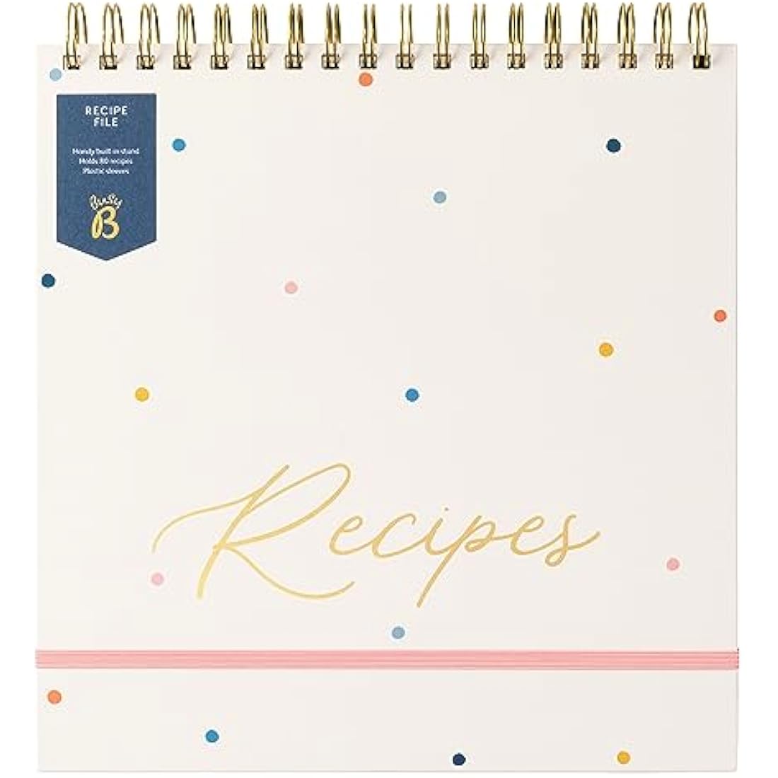 Busy B Recipe File – Spot Flip Top Kitchen Organiser with 16 Cards