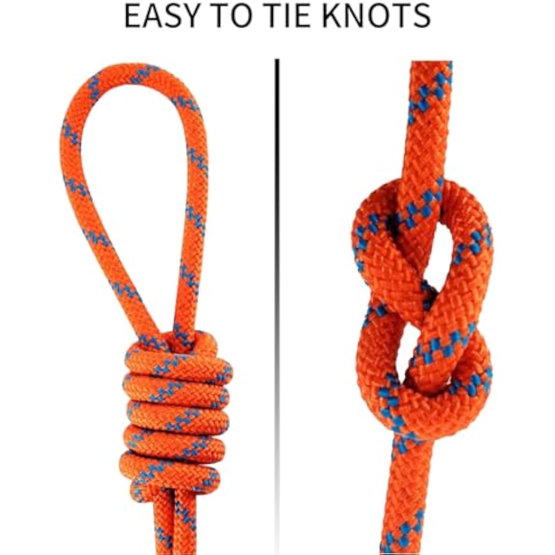 NewDoar 10mm Static Accessory Cord – 18KN High Strength Outdoor Utility Rope