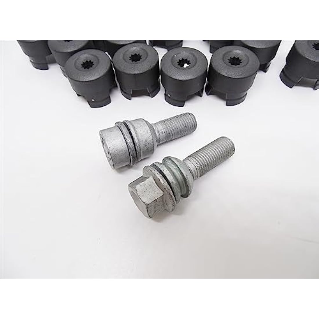 19mm Grey Wheel Nut Bolt Covers for VW Transporter T5 – 20pc