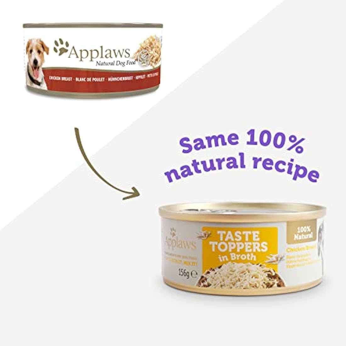 Applaws Natural Wet Dog Food | Chicken Breast in Broth | 156g (12 Pack)