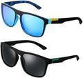 Jolof Store Polarised Retro Sunglasses for Men – UV400 Sports 2-Pack