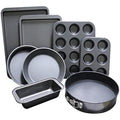 8-Piece Non-Stick Carbon Steel Bakeware Set with Cake Tins