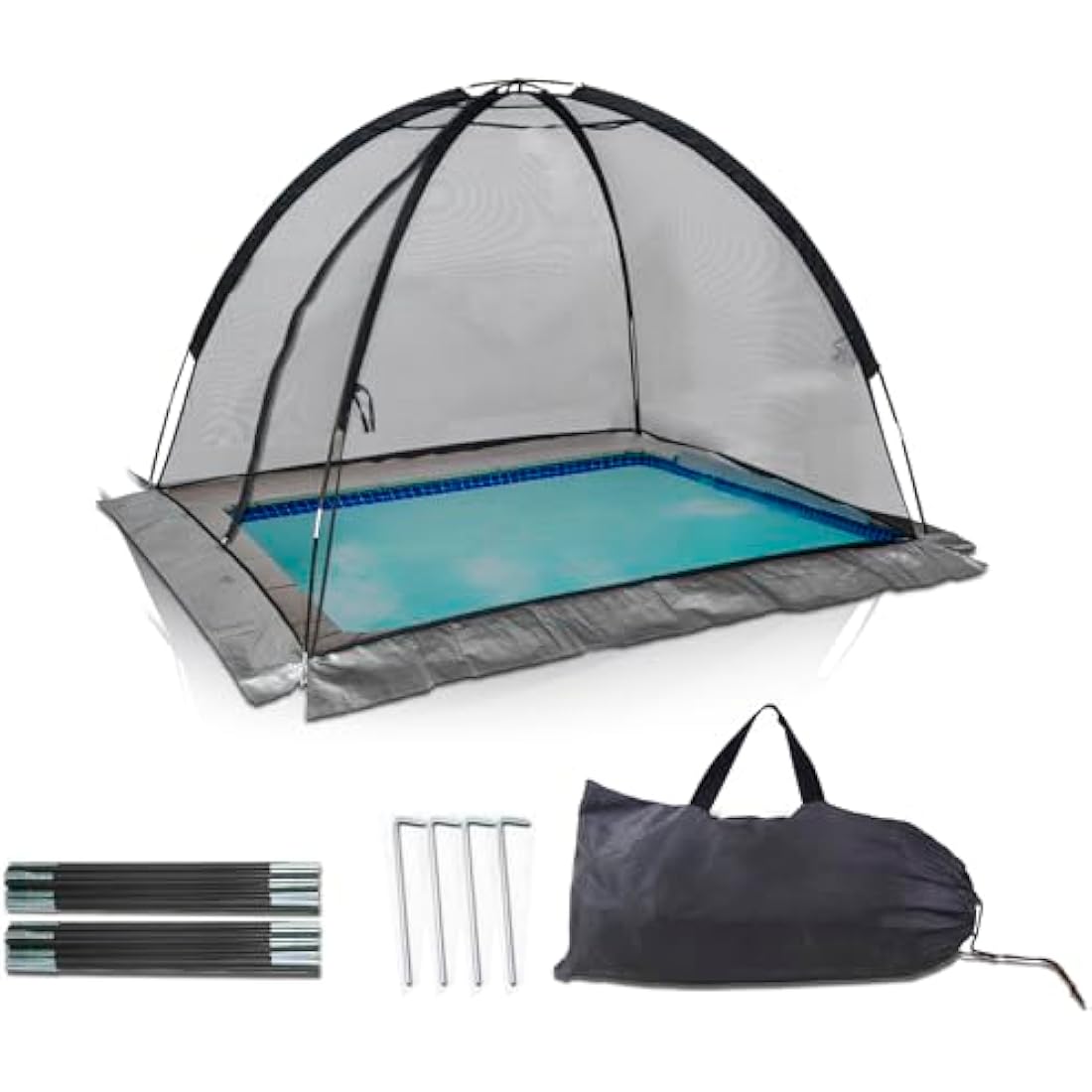 Kapler 17x13FT Pond Cover Netting | Durable Nylon Dome with Zipper