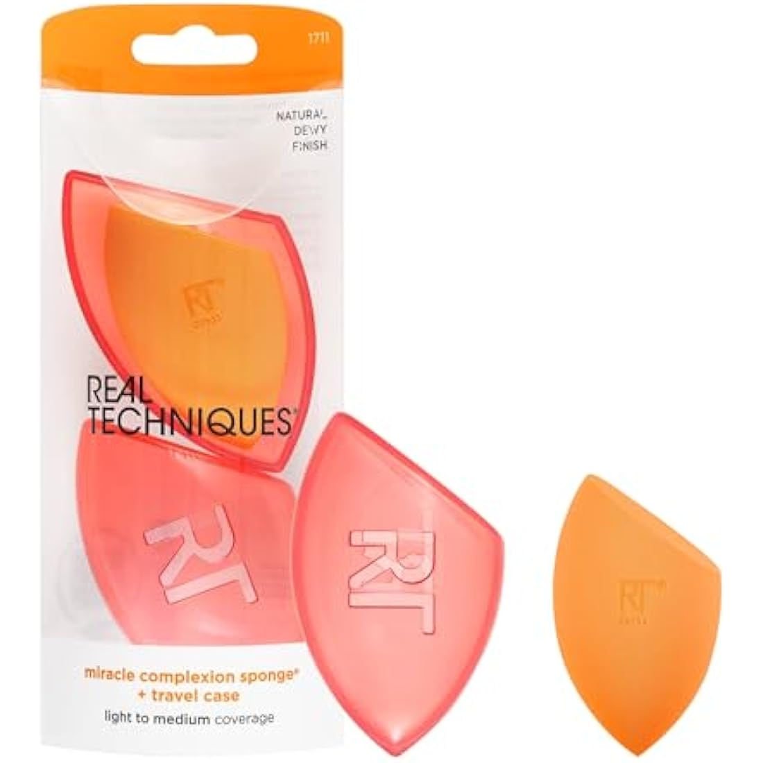 Real Techniques Miracle Complexion Makeup Sponge with Travel Case