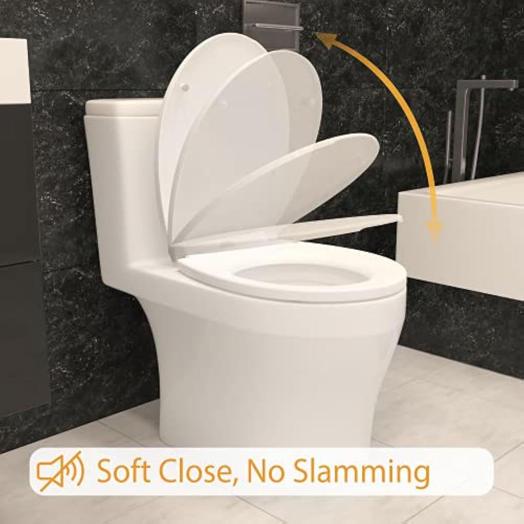 Jolof Store Soft Close Toilet Seat – Oval Standard Size Quick-Release