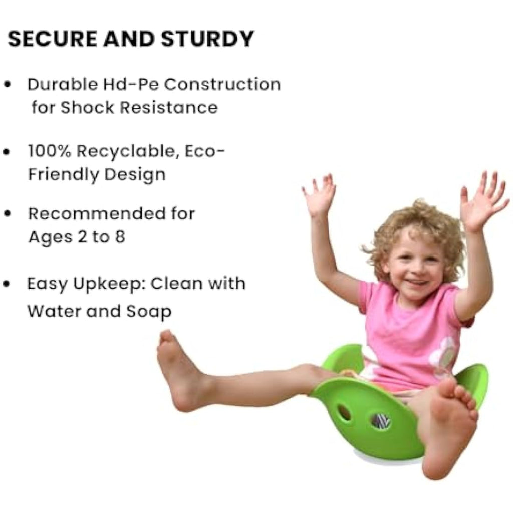 MOLUK Bilibo Open-Ended Sensory Toy – Durable Motor Skills Seat, Green