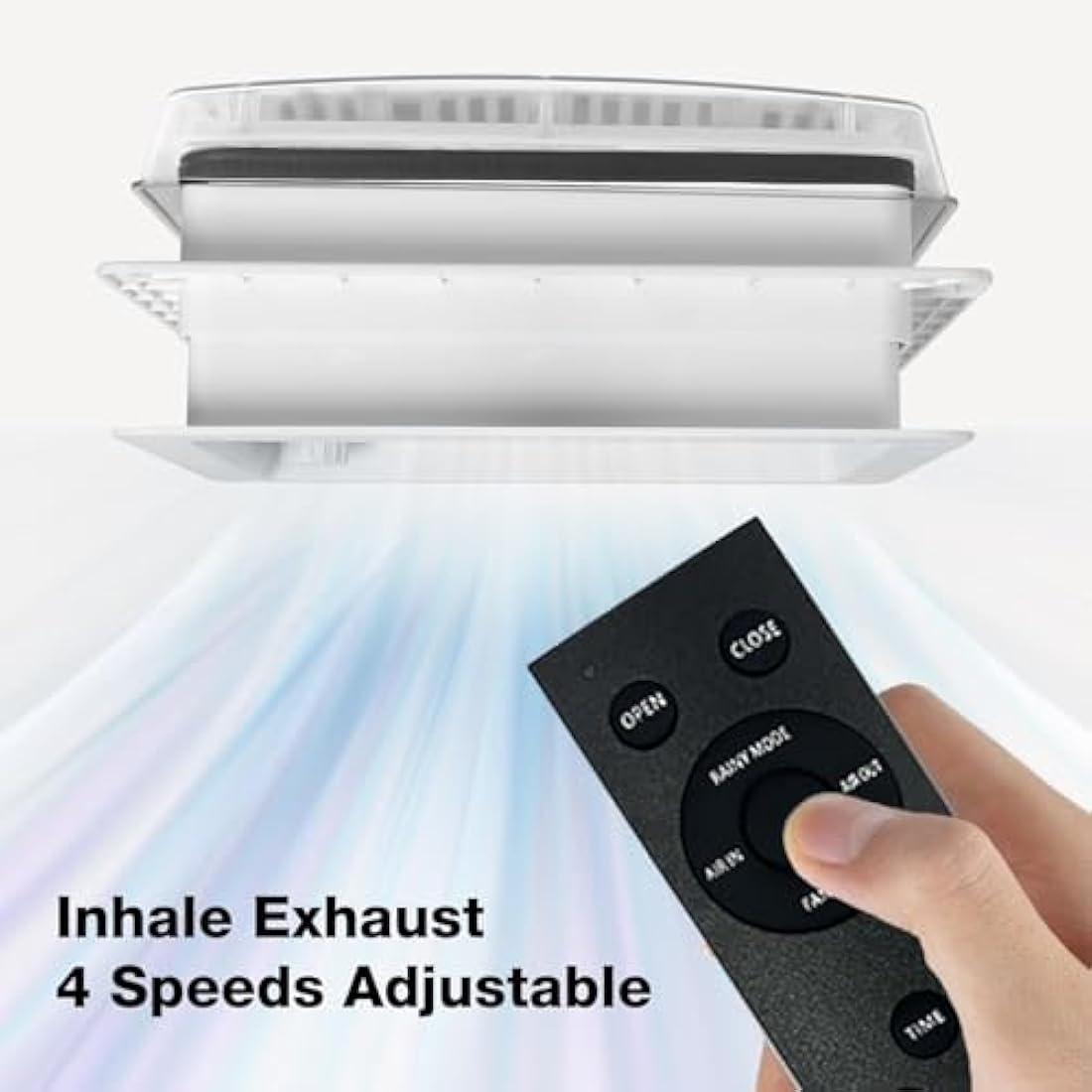 Jolof 14" RV Roof Vent Fan with Rain Sensor, Remote & Brushless Motor