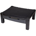 Contour Ergonomics Adjustable Monitor Stand with Drawer - Black
