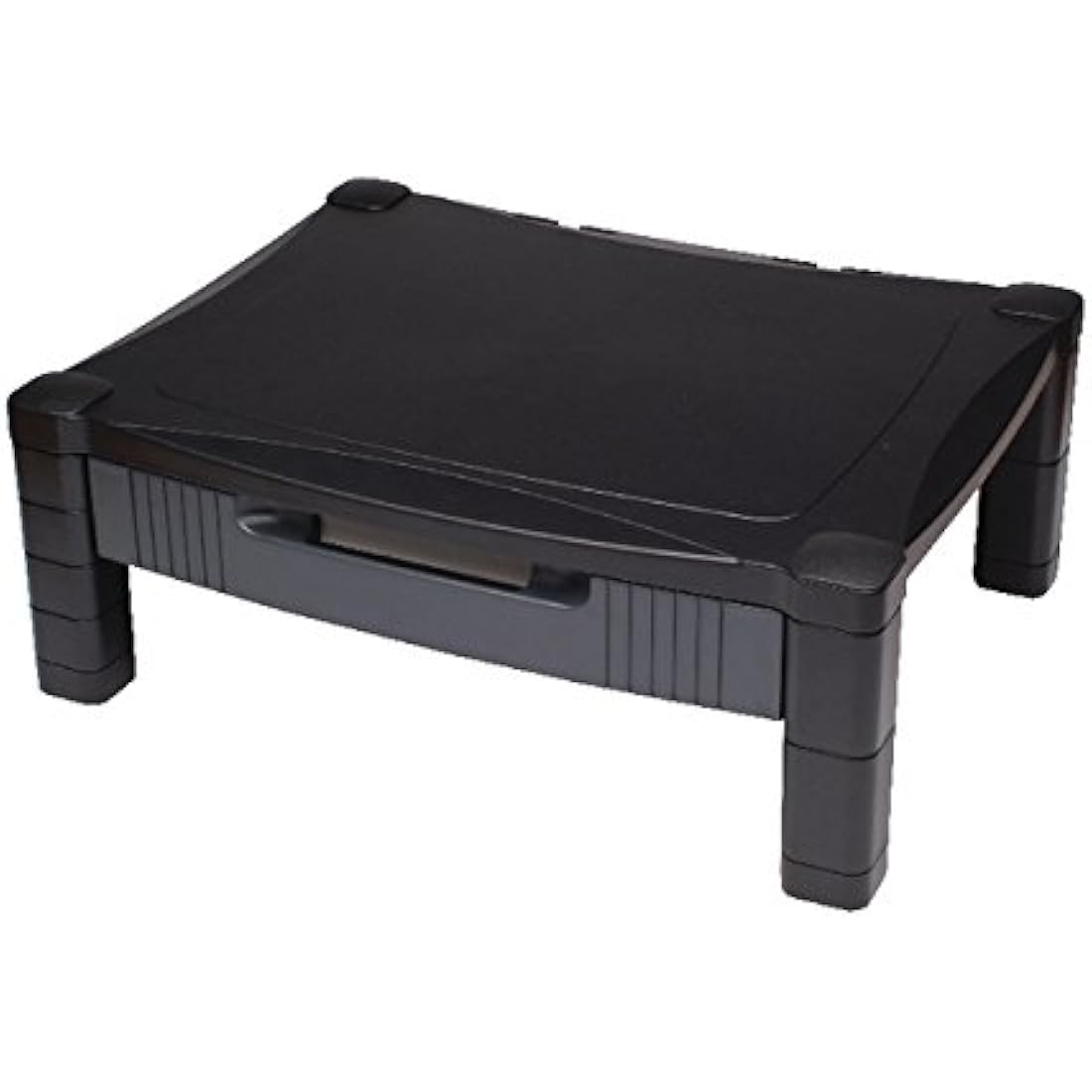 Contour Ergonomics Adjustable Monitor Stand with Drawer - Black