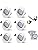 Allesgute 6-Pack 5W GU10 LED Recessed Ceiling Downlights | Matt White 3000K