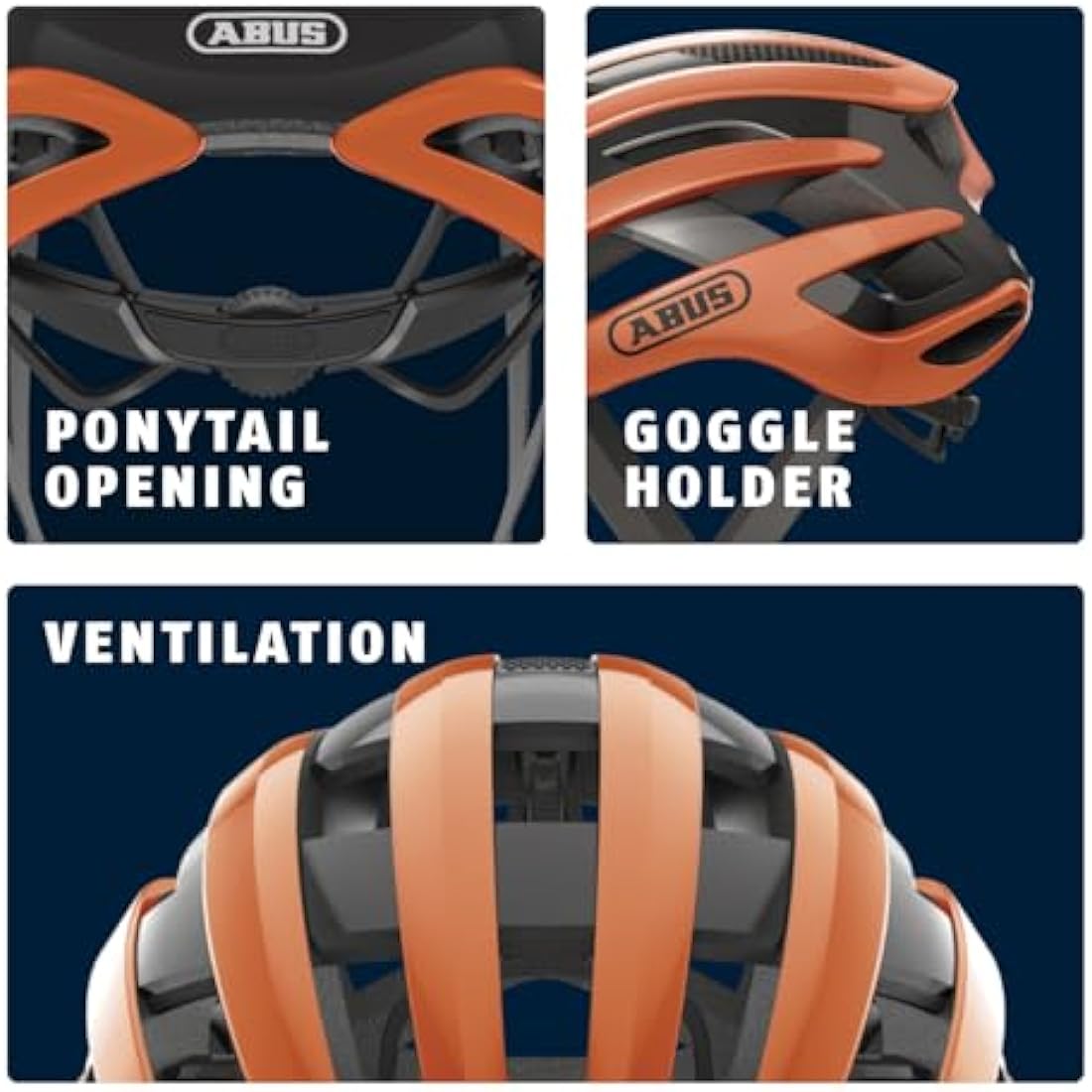 ABUS AirBreaker Road Bike Helmet – Lightweight Aerodynamic Cycling Gear