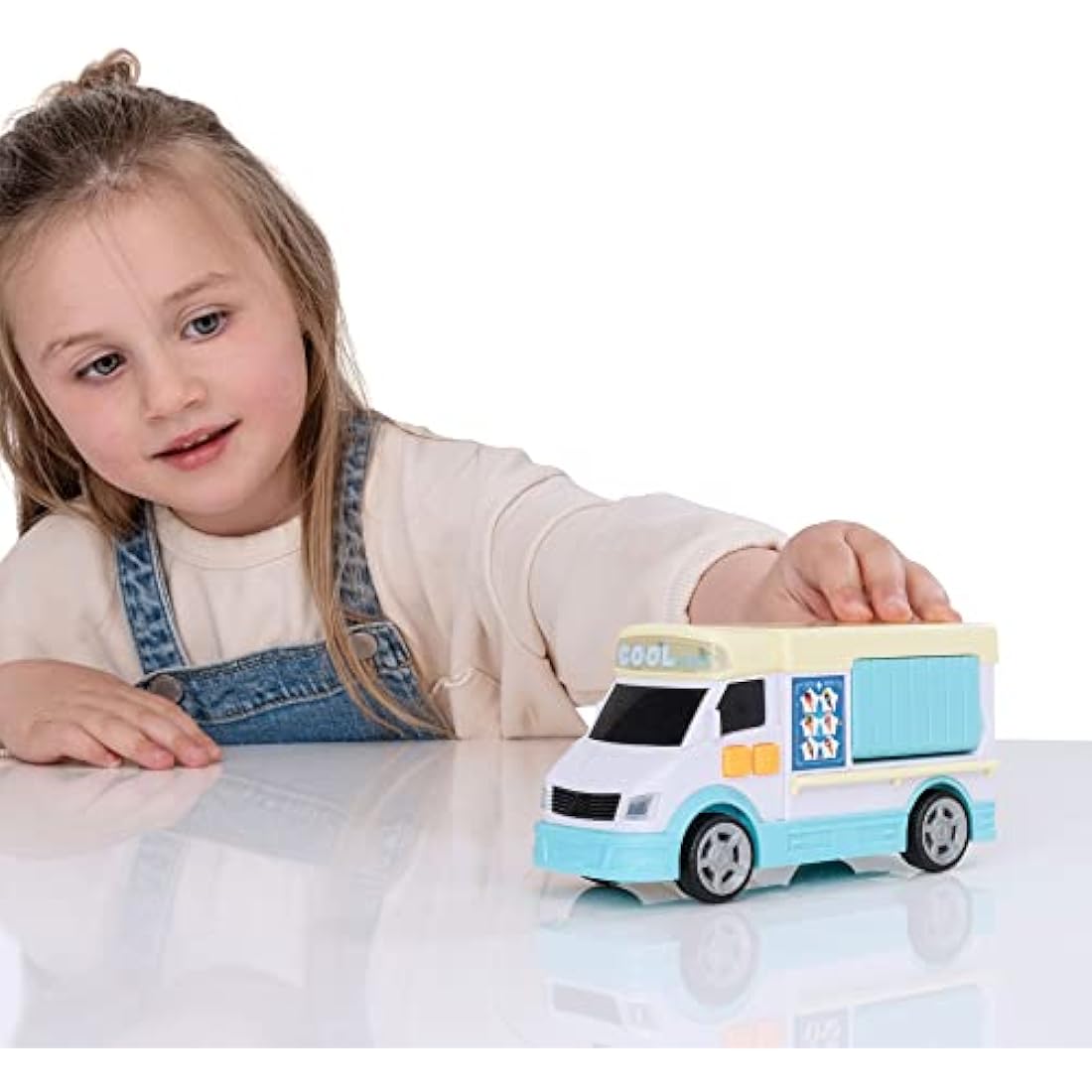Teamsterz Mighty Machines Ice Cream Van Toy with Light and Sound